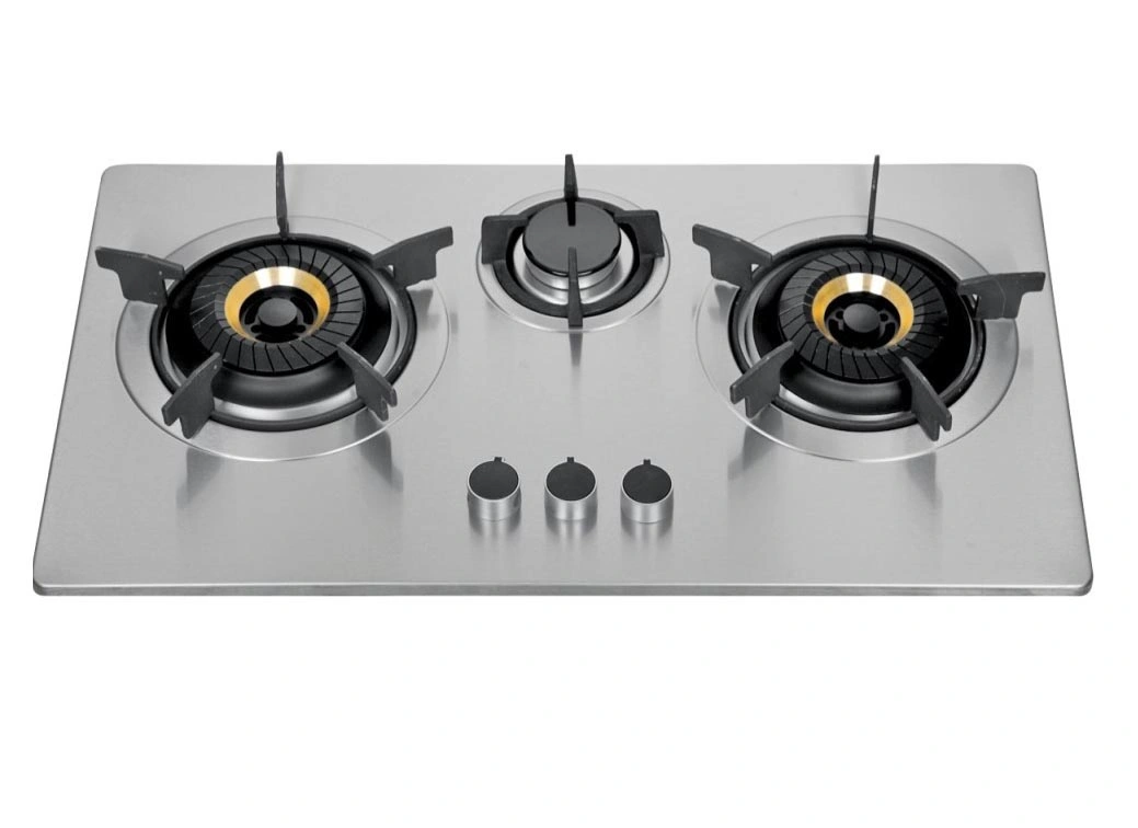 High Quality Stainless Steel Three Burner Built in Gas Hob
